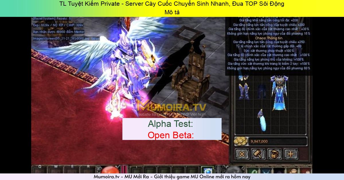 Game Mới ra, TL Tuyệt Kiếm Private - Server Cày Cuốc Chuyển Sinh Nhanh, Đua TOP Sôi Động Game Private Mới ra,TL Tuyệt Kiếm Private - Server Cày Cuốc Chuyển Sinh Nhanh, Đua TOP Sôi Động