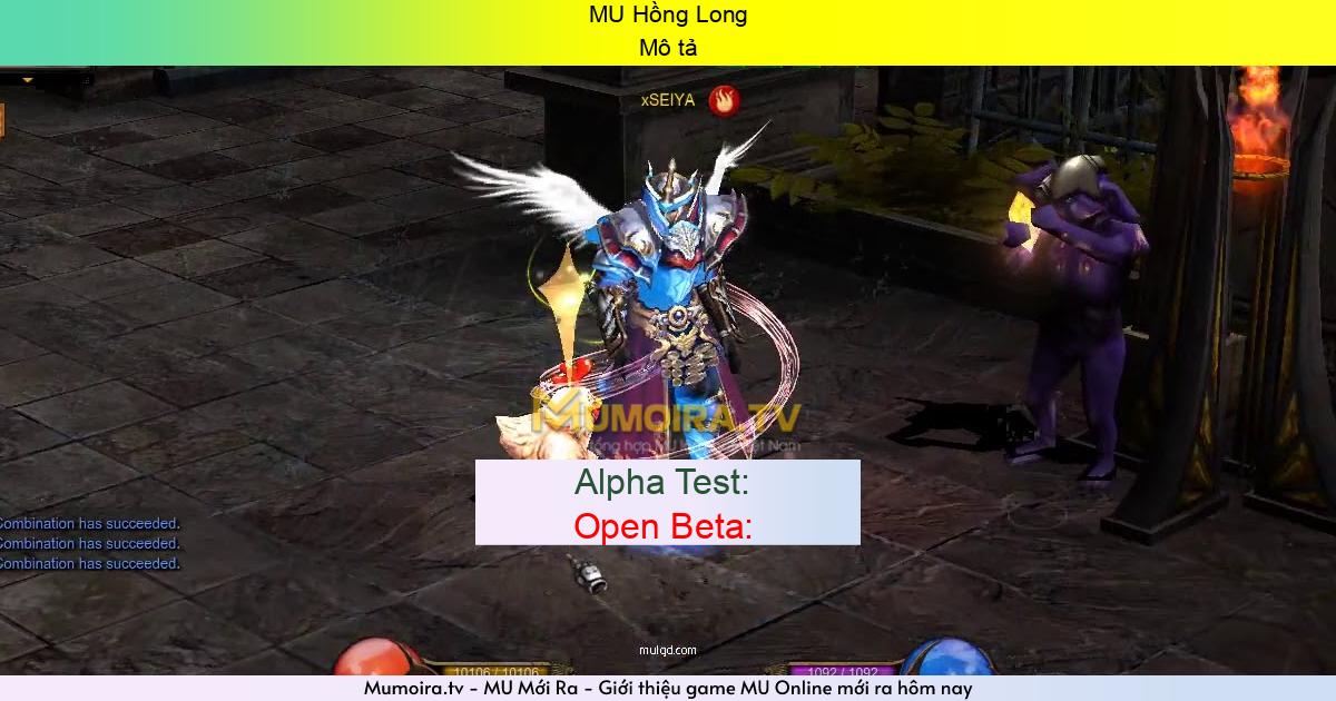 Game Mới ra, MU Hồng Long Game Private Mới ra,MU Hồng Long