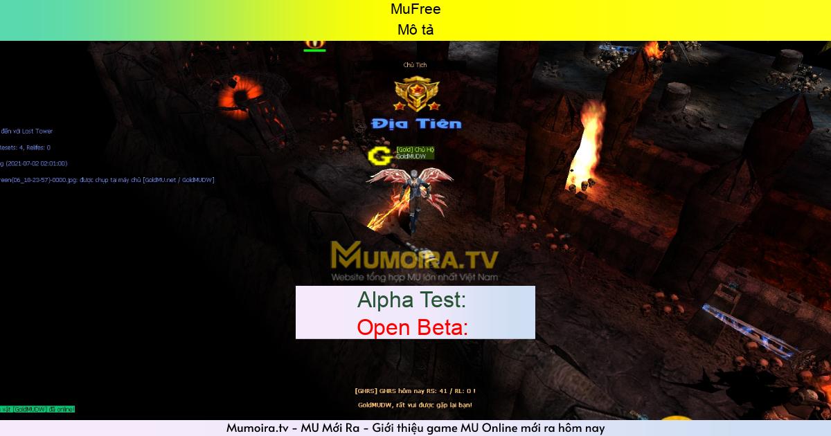 Game Private Mới ra,MuFree