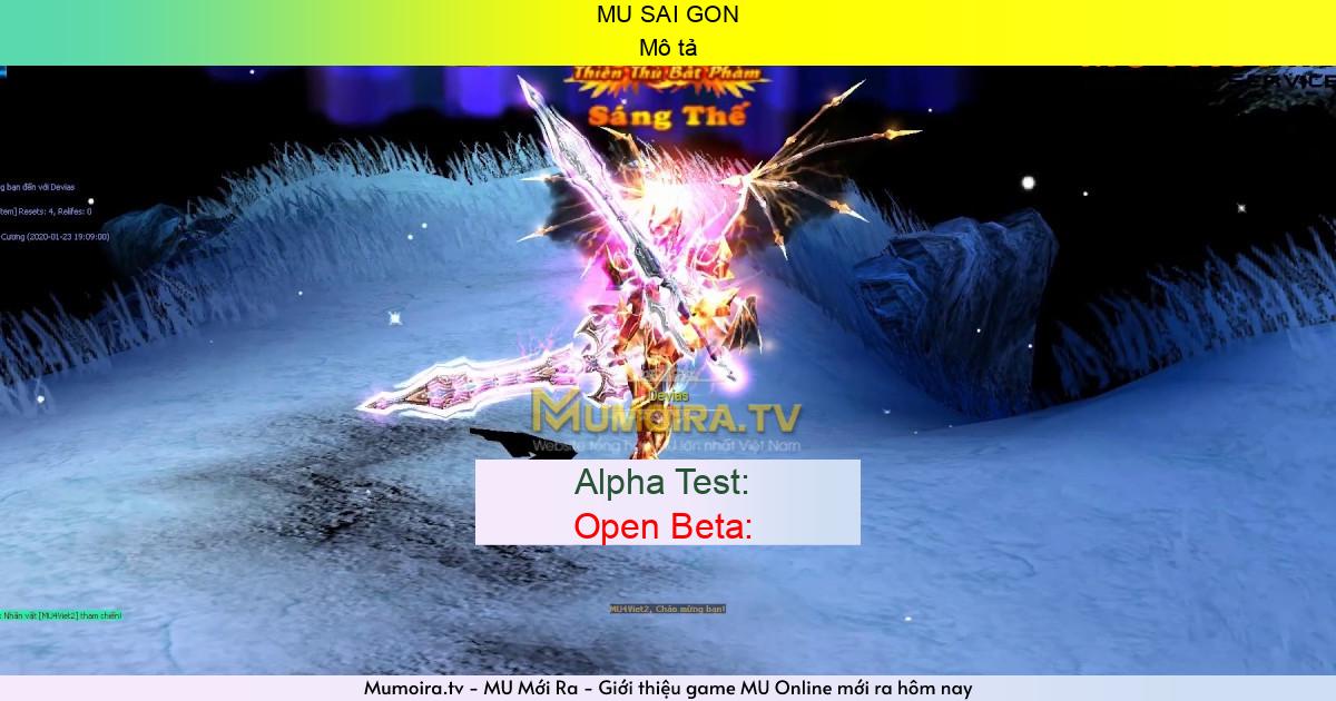 Game Mới ra, MU SAI GON Game Private Mới ra,MU SAI GON